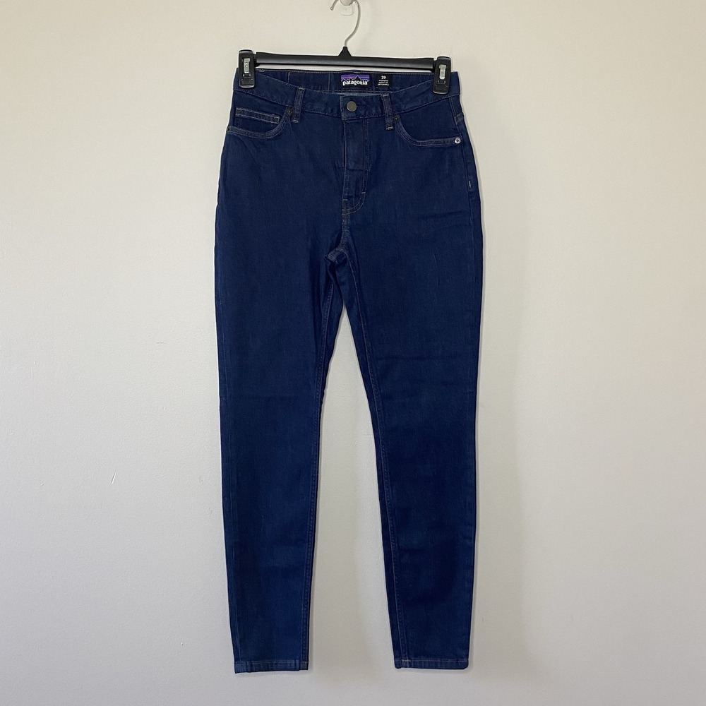 Patagonia Women's Sz 29X29 Skinny Jeans Dark Wash High Rise‎ Stretch